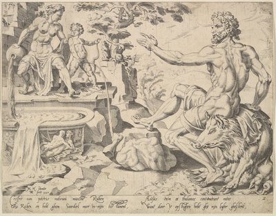 鲁本[Genesis 49:3-4]，出自《十二祖先》系列，1550年。 作者 迪克·沃尔克森·科恩赫特