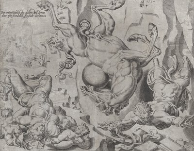 世界与知识和爱一起灭亡，来自《不羁的世界》，板块4...，1550。 作者 迪克·沃尔克森·科恩赫特