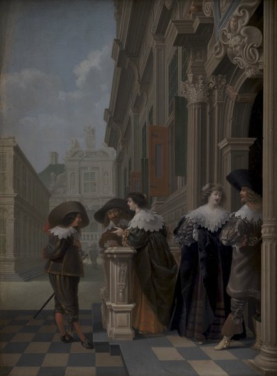 宫外的对话 作者 Dirck van Delen