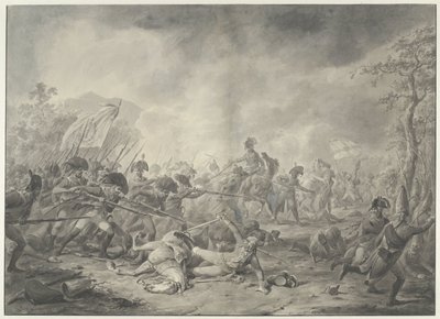 1799 年卑尔根战役中俘虏俄国将军赫尔曼 作者 Dirk Langendijk（艺术家签名）