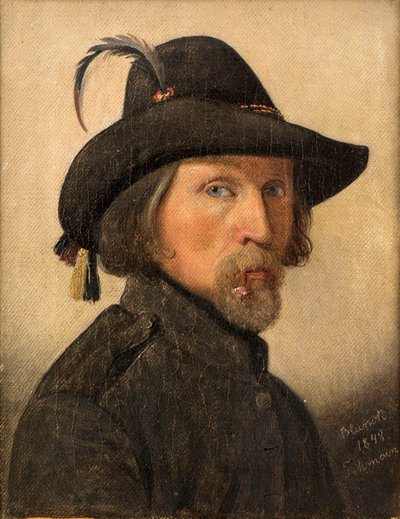 作为军团成员的自画像，1848年。 作者 迪特列夫·布伦克