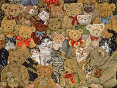 Tedcats，1997年（面板上的丙烯酸树脂） 作者 迪兹