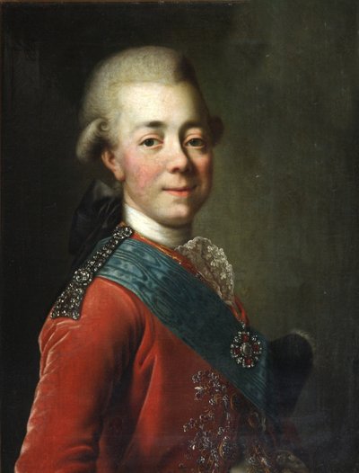 帕维尔·彼得罗维奇大公（1754-1801）肖像，1770年代 作者 Dmitri Grigorievich Levitsky