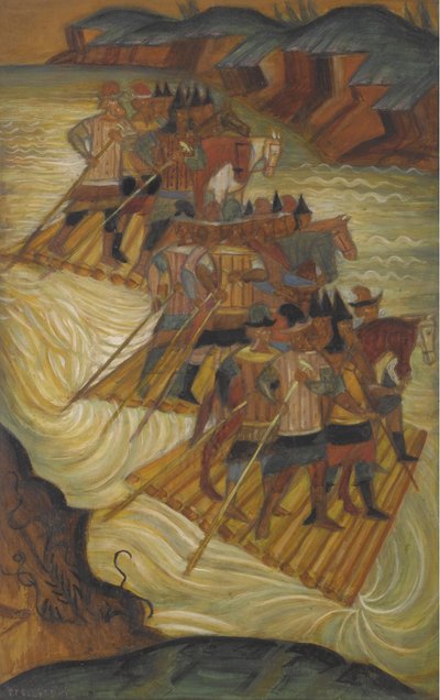 跨越河流 作者 德米特里（Dmitri Semyonovich）Stelletsky