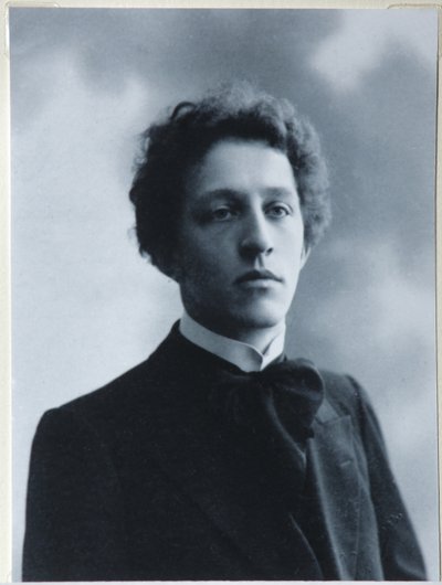 诗人亚历山大·勃洛克（Alexander Blok）肖像1880-1921，1907年 作者 Dmitri Spiridonovich Zdobnov