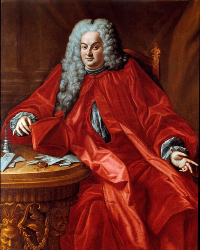 多梅尼科·卡内瓦里 (Domenico Canevari，1683-1745) 1742 年至 1744 年间吉恩共和国总督的肖像画作多梅尼科·博卡多 (Domenico Bocciardo，1686-1746) 18 世纪太阳。 160x130 厘米 Sestri Levante, Galleria Rizzi 作者 多梅尼科（attr.to）博卡亚多