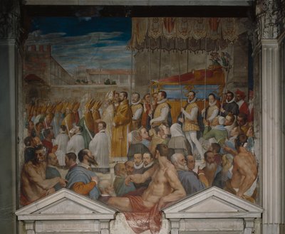 Saint Antoninus的尸体游行，1589年（freso） 作者 Domenico Cresti