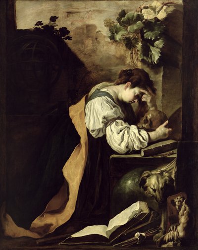 冥想 作者 Domenico Fetti或Feti