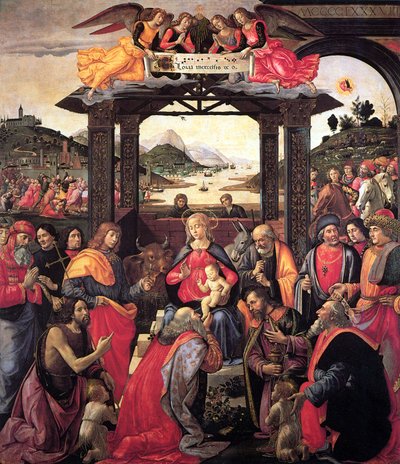 因诺琴蒂医院的《玛吉的崇拜 作者 多梅尼科·吉兰达约（Domenico Ghirlandaio）