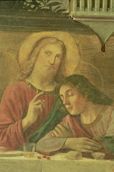 基督的头，来自最后的晚餐，1480年 作者 多梅尼科·吉兰达约（Domenico Ghirlandaio）
