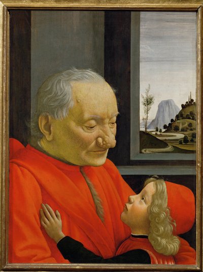 老人和男孩的肖像 - ... 作者 多梅尼科·吉兰达约（Domenico Ghirlandaio）