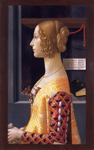 乔凡娜-托尔纳布奥尼肖像 作者 多梅尼科·吉兰达约（Domenico Ghirlandaio）