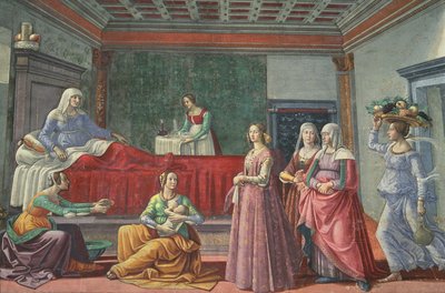 施洗者圣约翰的诞生 作者 多梅尼科·吉兰达约（Domenico Ghirlandaio）