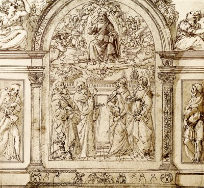 祝福救世主在云端 作者 多梅尼科·吉兰达约（Domenico Ghirlandaio）