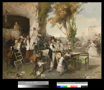 宣布维拉弗兰卡和平的公报，1861-62 作者 多梅尼科·印度诺（Domenico Induno）