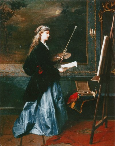 画家，1864年 作者 多梅尼科·印度诺（Domenico Induno）