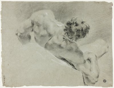从背面看男性裸体 作者 多梅尼科·马吉托（Domenico Maggiotto）