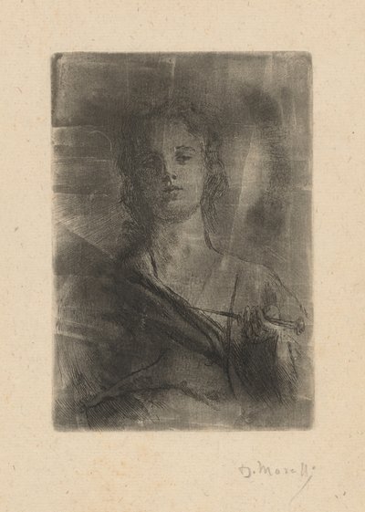 雕刻的人格化 作者 Domenico Morelli