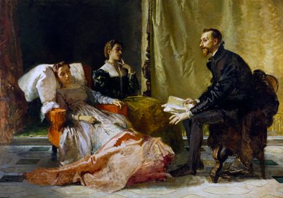 Torquato Tasso (1544-1595) 读到耶路撒冷交付给埃莱奥诺拉 d
