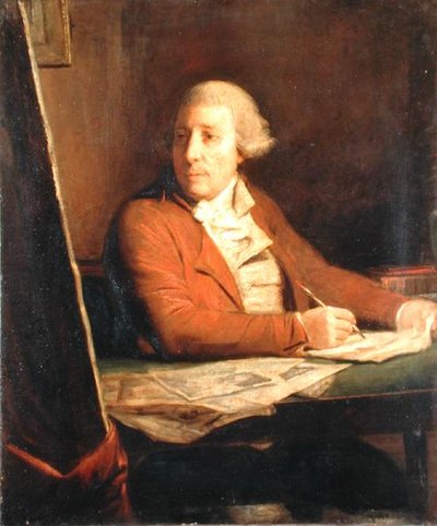 弗朗西斯科-巴托洛齐（1727-1815）的肖像（布面油画 作者 多梅尼科·佩莱格里尼