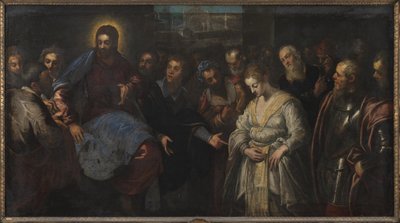基督与女娼妓 作者 Domenico Tintoretto