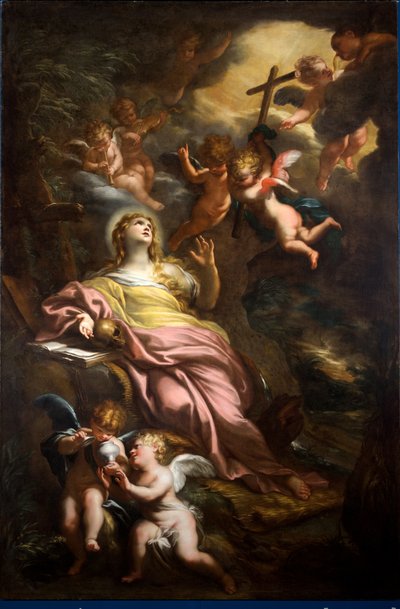 圣玛丽抹大拉 作者 Domenico the Elder Piola