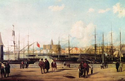 View of the port of Malaga, Spain 作者 多明戈·加列戈和阿尔瓦雷斯