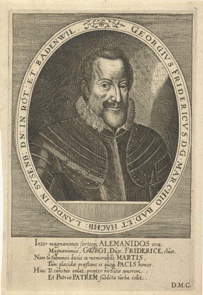Baden-Durlach的George Frederick 1573-1638，c。 1610 作者 多米尼库斯或Custodis Custos