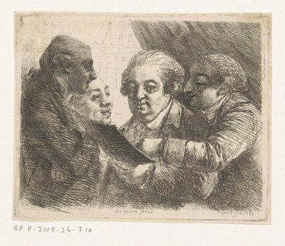 那不勒斯书商 Terres 家族四兄弟肖像
Les quatres freres（物品上的标题） 作者 Dominique Vivant Denon (男爵)