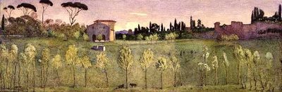 罗马博尔赫斯别墅（水彩画） 作者 唐纳德·安德鲁·布朗