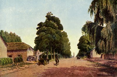 比勒陀利亚的教堂街--通往城镇的道路》，1901年。 作者 唐纳德 E 麦克拉肯