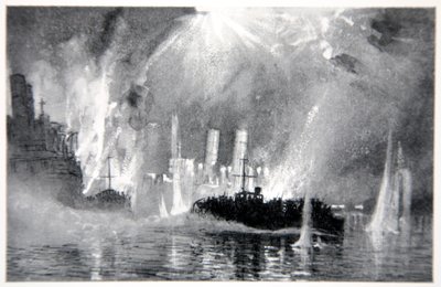 汽车在Zeebrugge开始救援Blockships的船员，图片来自Gordon S. Maxwell，1920年的“海军阵线” 作者 唐纳德·麦克斯韦