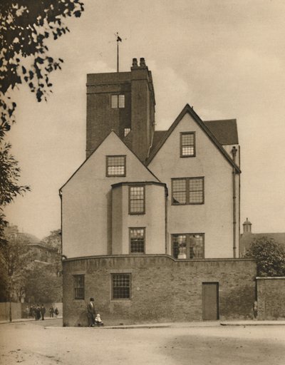 卡农伯里塔（Canonbury Tower），一座旧庄园变成了一个社会俱乐部，建于1935年。 作者 唐纳德·麦克利什