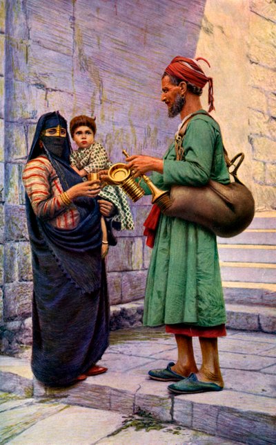 水贩，c1922。 作者 唐纳德·麦克利什