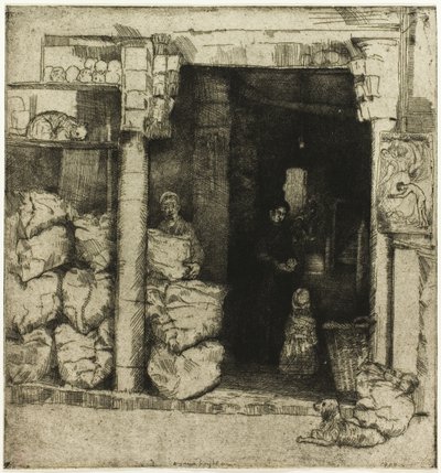 煤炭店内部 作者 唐纳德·肖·麦克劳伦