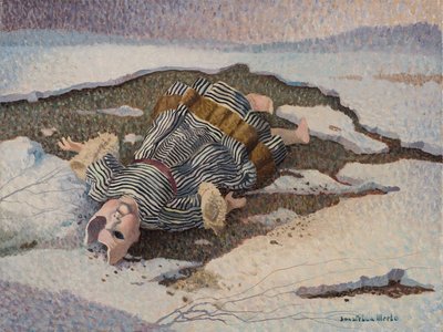 被遗弃的娃娃，c.1981（布面油画） 作者 多纳泰拉·梅洛
