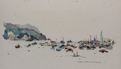 拉帕洛，约 1979 年（纸面水彩画） 作者 多纳泰拉·梅洛