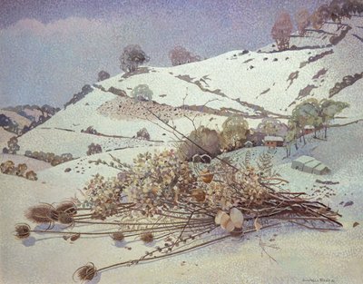 雪景与干花静物 作者 多纳泰拉·梅洛