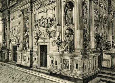 圣殿大理石屏风，由多纳托·布拉曼特（Donato Bramante，1444-1514）设计，圣殿圣殿，洛雷托，马尔凯，意大利 作者 多纳托·布拉曼特