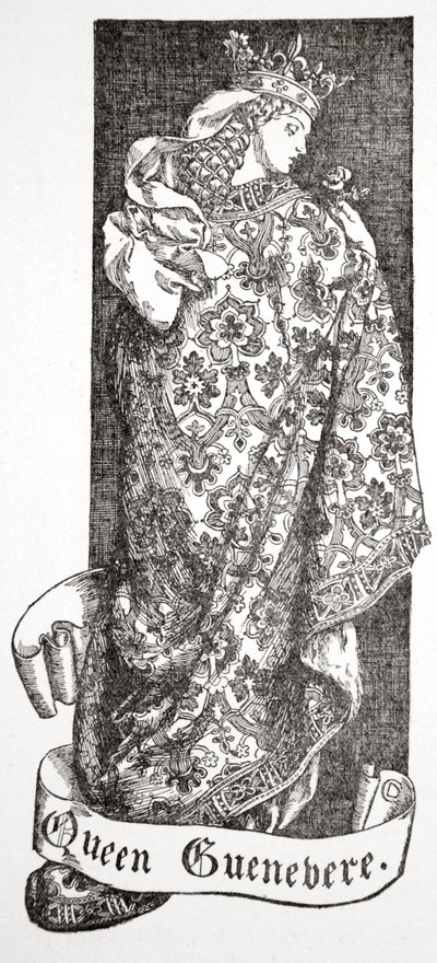 格尼维尔女王》，1905年。   作者 多拉·柯蒂斯（Dora Curtis）