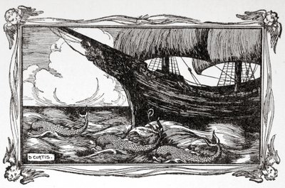 魔法药水》，1905年。   作者 多拉·柯蒂斯（Dora Curtis）