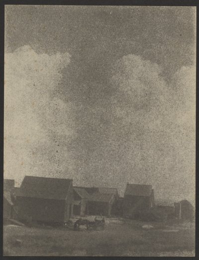 [带马车的农场建筑] 作者 多丽丝·乌尔曼（Doris Ulmann）