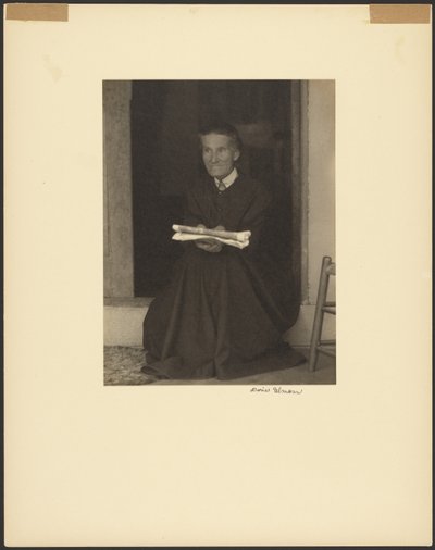 莎拉修女，夏克定居点，纽约黎巴嫩山 作者 多丽丝·乌尔曼（Doris Ulmann）