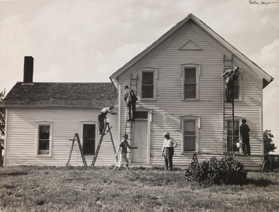 家庭农庄，内布拉斯加州 作者 Dorothea Lange