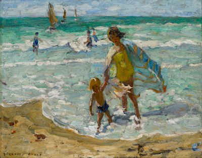 海边风和日丽的一天（布面油画） 作者 