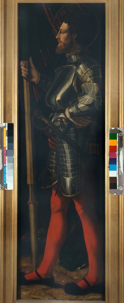 圣乔治，约 1540 年（木板油画） 作者 Dosso Dossi
