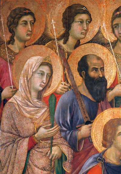 Duccio di Buoninsegna（约1255年-1319年前）在锡耶纳大教堂的Mesta