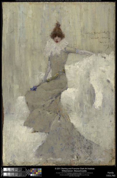 莎拉·伯恩哈特（Sarah Bernhardt），1889年 作者 达德利·哈迪