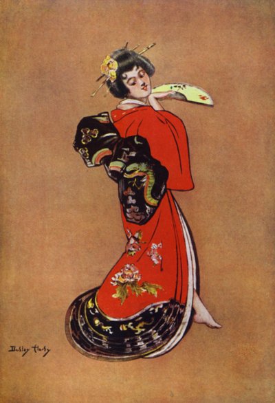艺妓》，海报设计（彩色平版印刷）。 作者 达德利·哈迪
