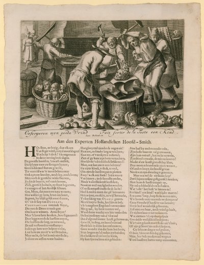 Ceforgeron myn goede vrind。关于继承英国王位的漫画，1688-89 作者 荷兰学校